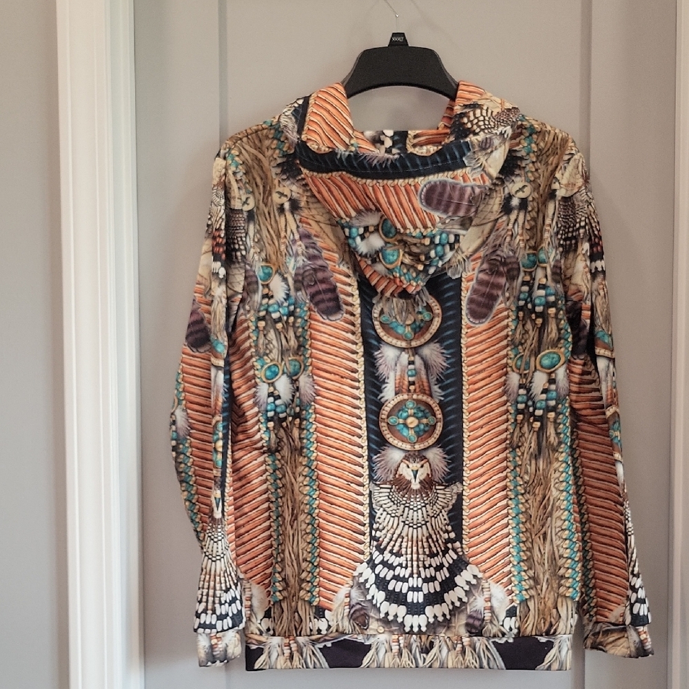 Feather Pattern Lightweight Jacket - Picture 10 of 14